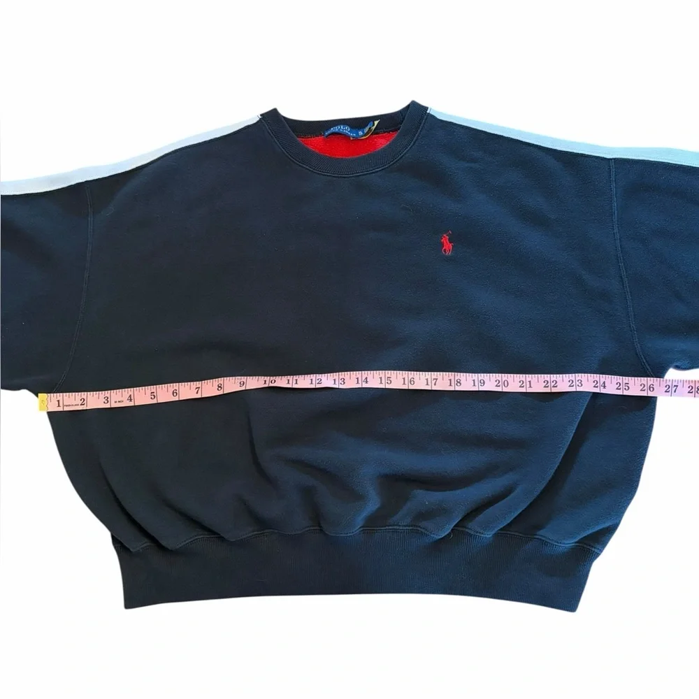 Polo Ralph Lauren Women's Color-Blocked Fleece Sweatshirt Size XL - Picture 5 of 9